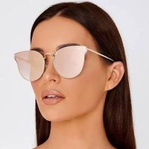Quay All My Love Rose Gold Mirrored Sunglasses